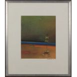 David Blackburn (1939-) The Beach or the Beginning of the Apocalypse, watercolour, signed, 14" x