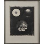 Lowell Nesbitt (1933-1993) Skulls, lithograph, signed 17" x 14".