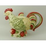 A Royal Doulton three piece tea set, in the Chanticlair pattern, in the form of cockerel,