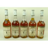 Five bottles of Chateau Lafaurie-Peyraguey, 1961, Sauternes, Premier Grand Cru Classe,