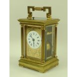 A brass minute repeater carriage clock, by Charles Frodsham, London,