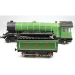 A scratch built 4 inch gauge 4-6-2 loco and 6 wheel tender, 'Sir Vincent Raven', 131, green,