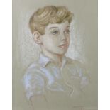 Molly Bishop (1911-1998): a portrait of a young boy, reportedly from the Buccleuch family,