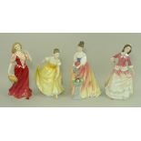 A group of four Royal Doulton figurines, comprising Alexandra by Douglas Tootle HN3286,