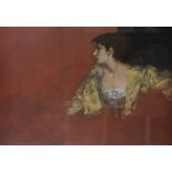 Sir William Russell Flint RA (British, 1880-1969): 'Red Background', a limited edition of 750,