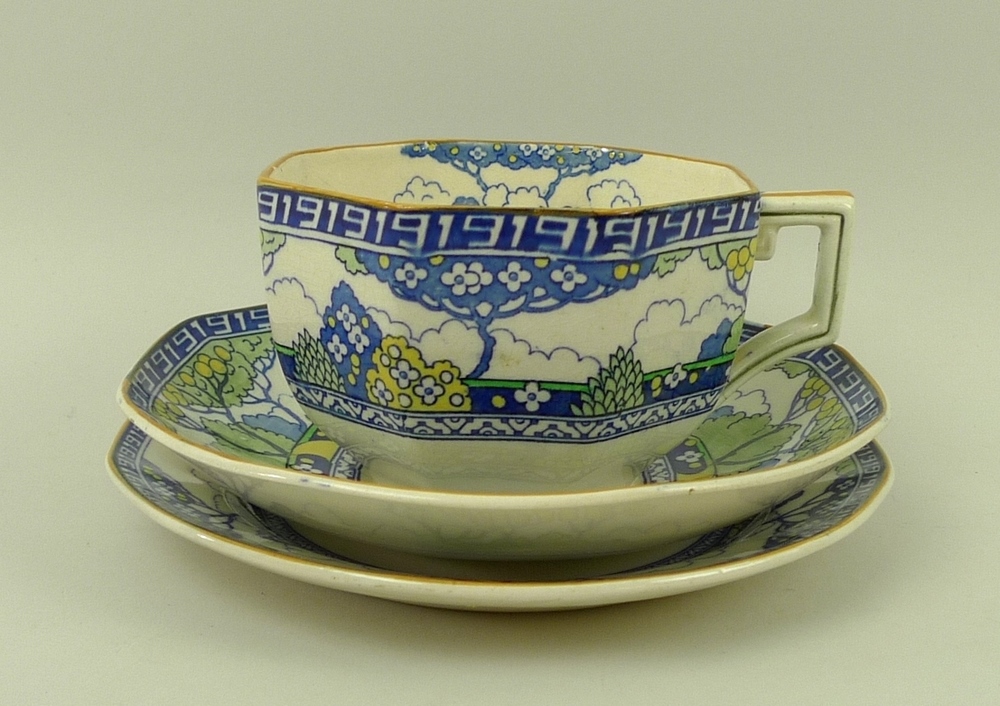 A Royal Doulton part dinner service, in the Merryweather pattern,