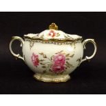 A Royal Crown Derby part dinner service, in the 'Royal Pinxton Roses' pattern, XLVIII, early 1980s,