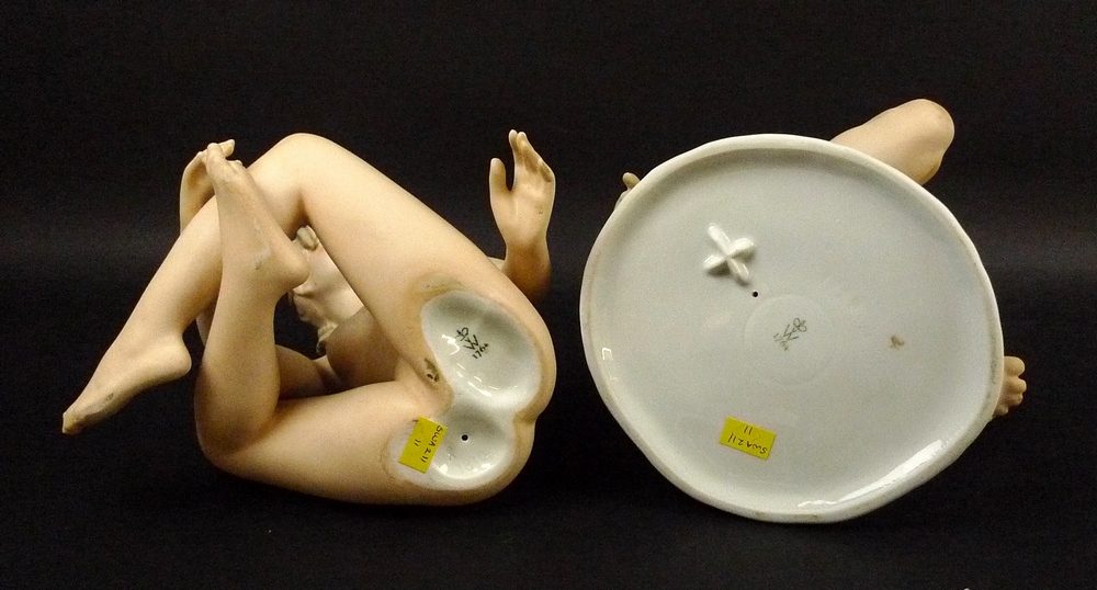 A group of Wallendorf porcelain female nude figurines, - Image 3 of 3