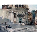 Sir William Russell Flint RA (British,1880-1969): 'Campo San Trovaso', artist's proof,