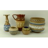 A group of Royal Doulton Silicone Ware Lambeth items,