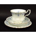 A Royal Albert part tea service, in the 'Memory Lane' pattern, comprising nine tea cups,