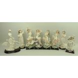 A collection of Guiseppe Armani Florence figurines, comprising 'Miss Rose', 'Miss Violet',