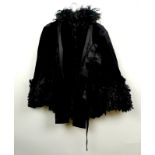 Vintage Textiles: a late Victorian, black velvet opera cape by Peter Robinson,