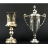 A Garrard & Co silver trophy cup and cover, Art Deco style,