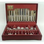 An Arthur Price, Sheffield, silver plated set of cutlery, six place settings, shell pattern,
