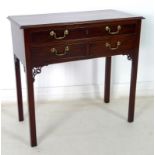 A George IV mahogany side table,