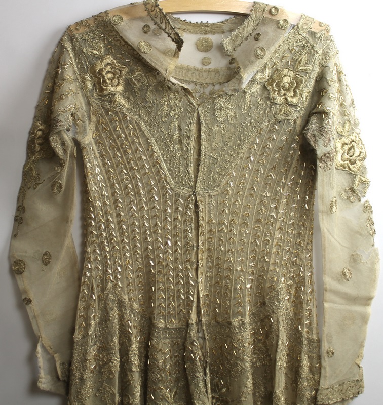 Vintage Textiles: an Art Deco 1920's net overdress, - Image 2 of 2
