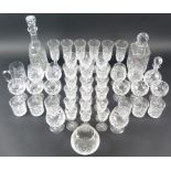 A collection of Edinburgh International cut crystal, Glyndebourne pattern,