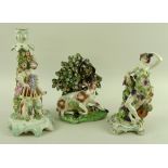 A group of 19th century Continental porcelain figurines,
