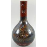 A Satsuma bottle vase,