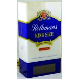 ROTHMANS KING SIZE LAMP. 16.5ins tall, 8.5ins wide, 5ins deep ROTHMANS KING SIZE FILTER TIPPED.