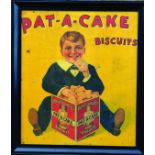 PEAK FREAN BISCUITS SHOWCARD. 21 x 18ins, good, strong image of little boy sat eating biscuits