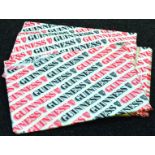 GUINNESS WRAPPING PAPER. 400+ sheets of wrapping/ tissue paper promoting GUINNESS & harp in red &