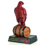 LACONS BEER BACK BAR FIGURE. 11ins tall, rubberoid figure for the Norfolk brewery LACONS/ The Right/
