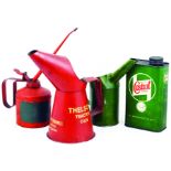 OIL CAN GROUPING. 4 variations of oil can,various makes, inc. Castrol etc. (4)