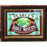 PEARCES TABLE WATERS SHOWCARD. 17.5 x 13.5ins, Scottish Borders framed multicoloured showcard for