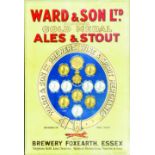 ESSEX, WARD & SON LTD SHOWCARD. 35 x 24ins, multicoloured showcard for WARD & SONS LTD/ FAMOUS/ GOLD