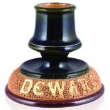 DEWARS DOULTON MATCH STRIKER. 4ins tall, Royal Doulton stoneware Dewars Whisky advertising match