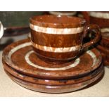 A large quantity of mixed ceramics, including a brown glazed part tea service,