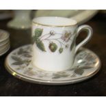 A large Wedgwood 'Strawberry Hill' pattern part dinner and tea service.