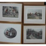 A group of nine prints and engravings, including works after George Wright,