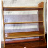 A small 20th century oak Ercol style bookcase.