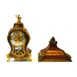 A French boulle bracket clock, 19th century,