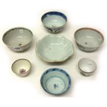 A group of Chinese porcelain bowls, Qianlong and later,