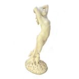 An Italian marble figure allegorical of night, late 19th century modelled as a sleeping nude,