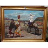 H** G** D** (early 20th century), The water carrier, oil on canvas, signed and dated 1919,