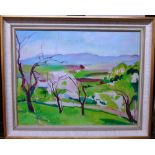 Edward Wolfe (1897-1982). Ronda Valley, Spain, oil sketch on canvasboard, signed, 37cm x 48cm.