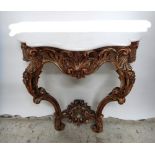 A 19th century French console table,