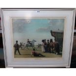 Alfred James Munnings (1878-1959), Gypsy life, colour print, with blindstamp, signed in pencil,