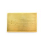 A 9ct gold rectangular slide action cigarette case,