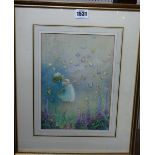 Flora White (early 20th century), Fairies, a pair, watercolour, both signed, each 25.5cm x 18cm.