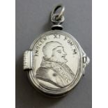 A 17th century European reliquary pendant locket,
