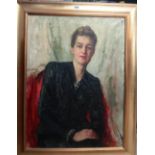 English School (c.1940), Portrait of a lady, oil on canvas, 75cm x 55cm.
