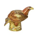 A Royal Crown Derby golden eagle, Imari decorated, limited edition 8/300,
