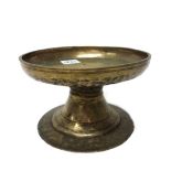 A Tibetan mixed metal tazza, 19th century,