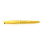 An 18ct gold Parker fountain pen, with engine turned decoration, monogram engraved, London 1973,